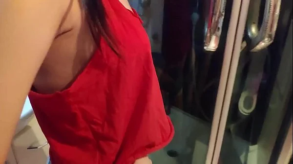 I spy on my friend's wife in the toilet and fill her pussy with sperm