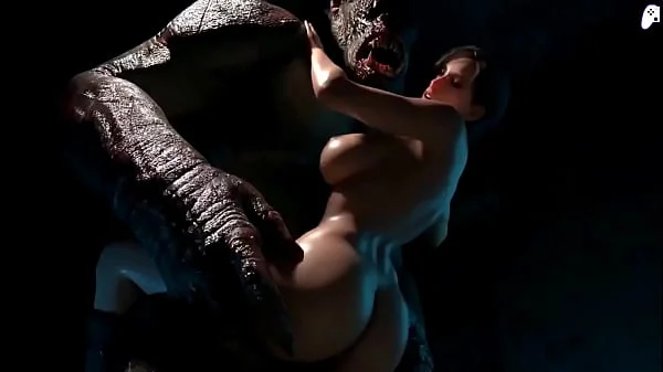 (4K) Jill Valentine, Ada Wong, Resident Evil girls fuck hard with monsters eager pussy and cum inside their anus | 3D Hentai