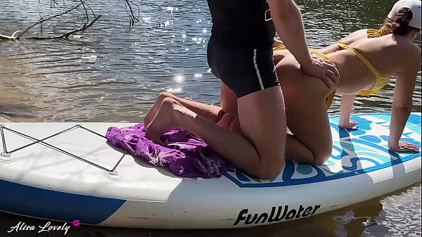 What a Beautiful Sunny Day for Fucking Stepsister During a River Walk on the Outdoor