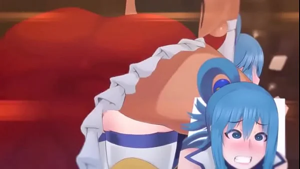 Aqua tem seu cuzinho aberto por um pau enorme