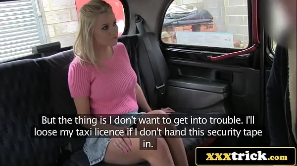 Dumb UK Blonde Tricked Into Kinky Sex By an Older Cabbie