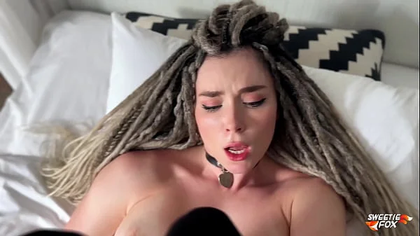 Surprise from Beauty with Dreadlocks - Hot Deepthroat and Fucking till Creampie POV