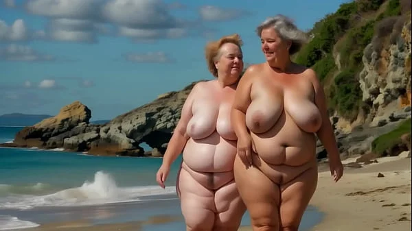 Two fat grannies with big tits