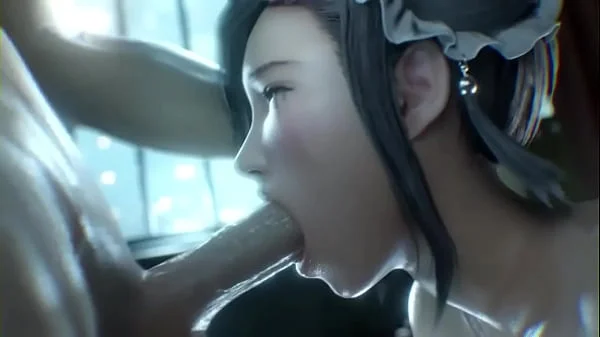 Tifa gets fucked deep in the throat