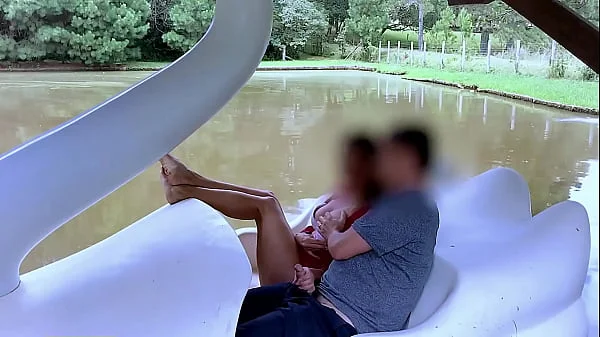 Anal Pedal Boat - He touched my tits, that made me horny, so I gave him a handjob in return, but what I really wanted was that delicious cock inside my asshole, that's it love, fuck my ass