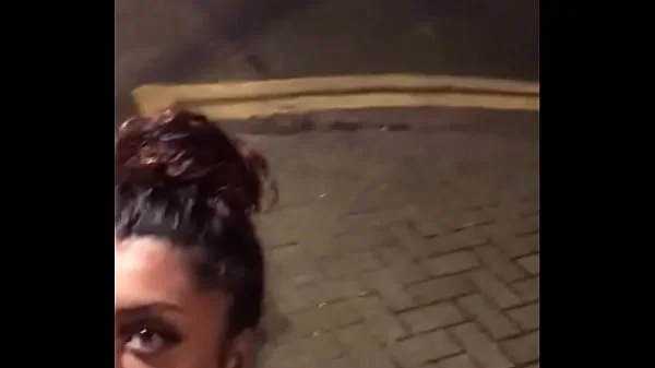 CAUGHT Sucking Dick in the Middle of the Street at Night - Marina Maya