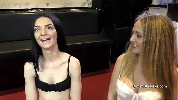 British bukkake cumslut duo