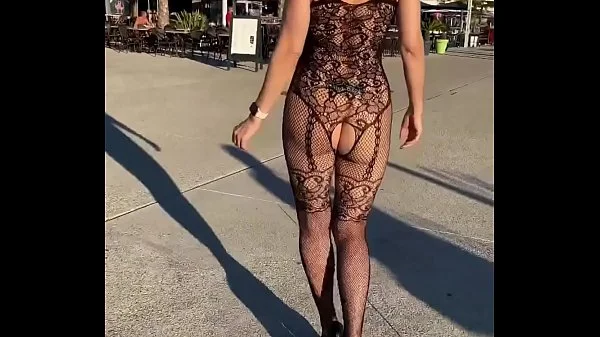 Showing off naked under my transparent outfits