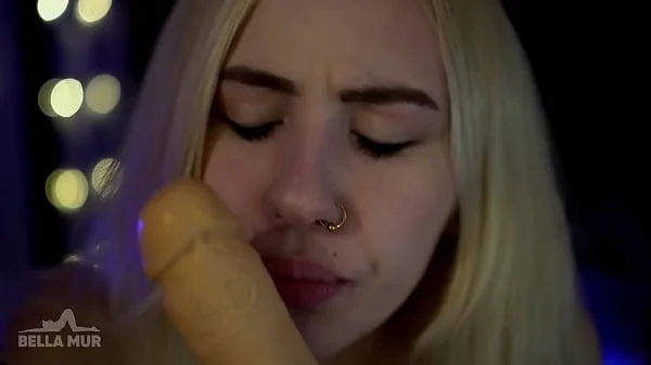 ASMR deepthroat close up with nauhty sounds