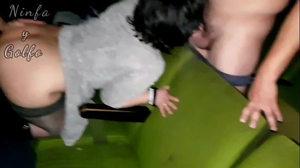 Gangbang in an X cinema - I get fucked by several men in an X cinema in front of my husband - part 2