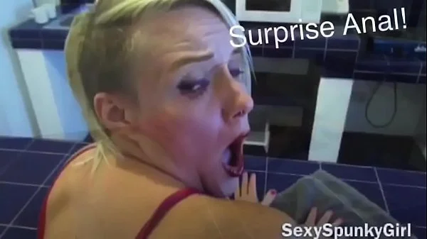 Anal Surprise While She Cleans The Kitchen: I Fuck Her Ass With No Warning!