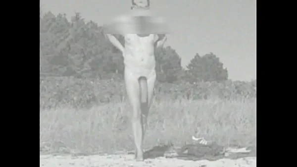 Huge flaccid cock - East German nude beach