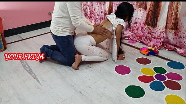 Holi special: Indian Priya had great fun with step brother on Holi occasion