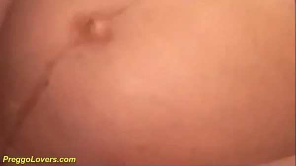 cute ninth month preggo stepsister fucked