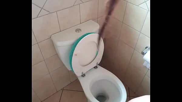 Teen slut gets pissed on with her head in the toilet with face slaps and spit | fucked with head in toilet