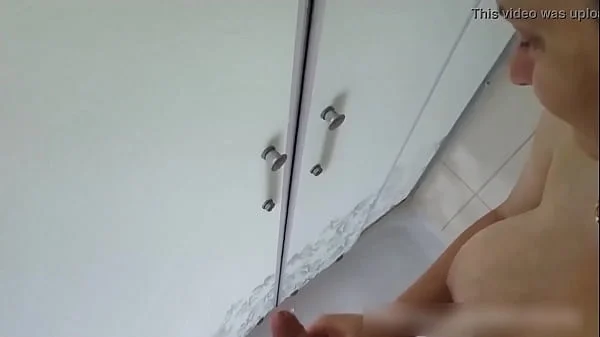 step mom jerk off a dick to her son in the shower