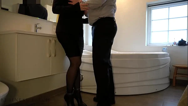 boss fucks his sexy secretary in hotel, business-bitch