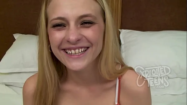 She is 18 and very nervous starring in her first xxx video