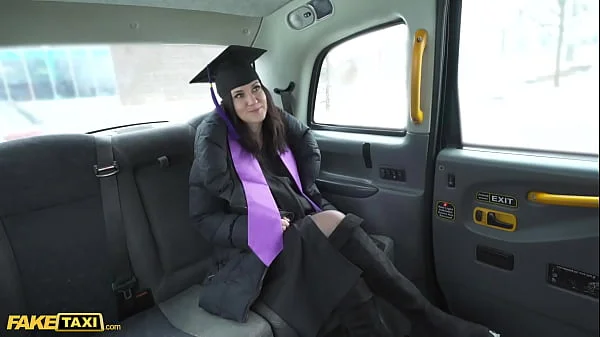 Fake Taxi University Graduate Melany Mendes Strips Off Her Robes