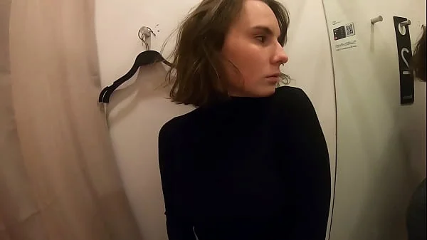 Real sex public blowjob in fitting room - Darcy Dark