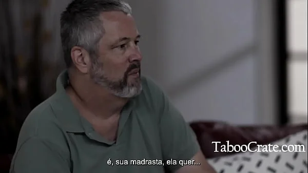 step Son throwsover step dad and fucks step mom infront of him (Portuguese Subtitles)