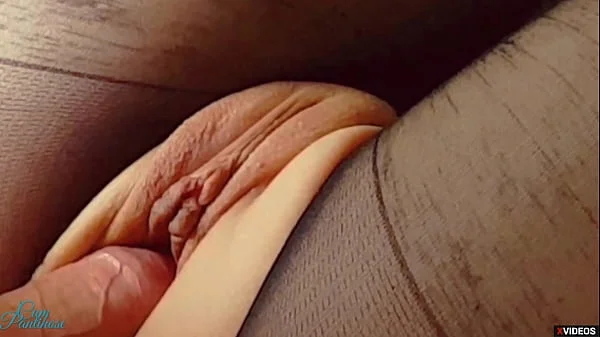 Hurry , cum inside me! (Tight pussy CLOSE UP creampie in PANTYHOSE)