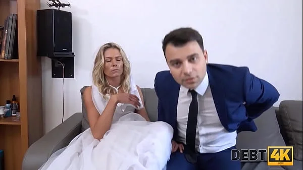 DEBT4k. Debt collector tracks down sexy bride and they have affair