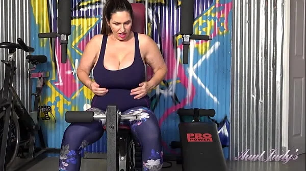 AuntJudys - Busty Mature Icon Josephine James' Very Hot Workout