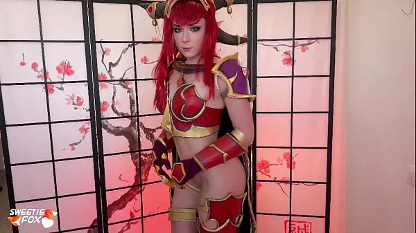 Hot Busty Alexstrasza from World of Warcraft Deepthroats and Hard Fucks Cock POV