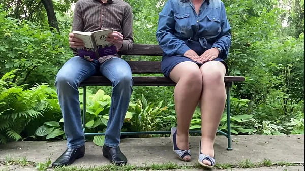 Pantyhose princess pissing in the park while I watch