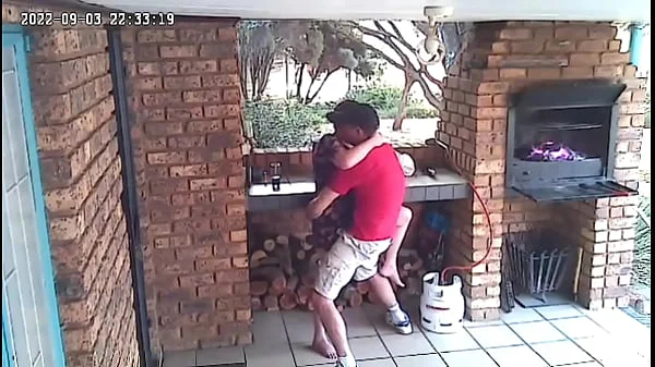 Spy camera : couple caught fucking on the porch of the nature reserve